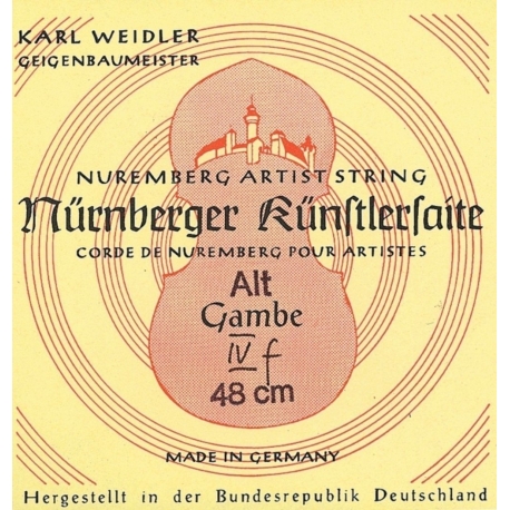 NÜRNBERGER Cordes pour gambe Künstler Noyau corde. acier chromé filé