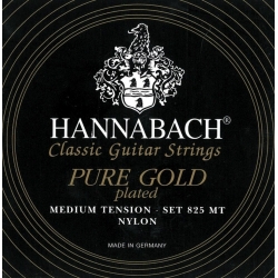 HANNABACH Cordes guitare classique Serie 825 Medium tension Special Gold