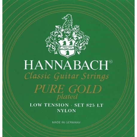 HANNABACH Cordes guitare classique Serie 825 Low tension Special Gold