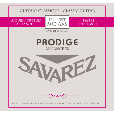 SAVAREZ Cordes guitare classique Prodige 38 tailles 1/8-3/4