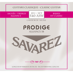 SAVAREZ Cordes guitare classique Prodige 38 tailles 1/8-3/4