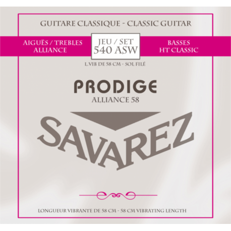 SAVAREZ Cordes guitare classique Prodige 38 tailles 1/8-3/4