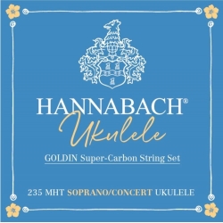 HANNABACH Corde Ukulélé Jeu Soprano/Concert Goldin 235MHT
