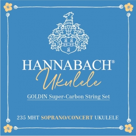 HANNABACH Corde Ukulélé Jeu Soprano/Concert Goldin 235MHT