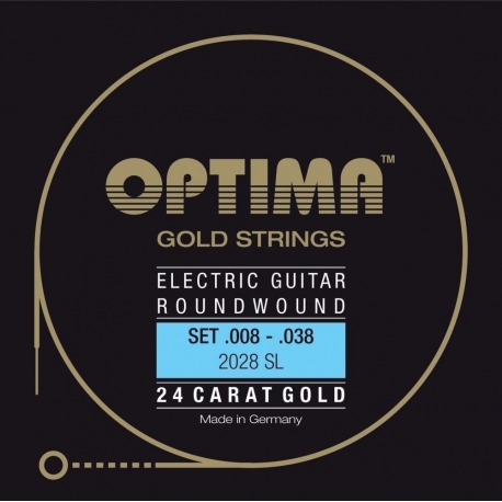 OPTIMA Corde guitare électrique Gold Strings Round Wound