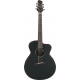 IBANEZ JGM10 Black Satin Top, Natural High Gloss Back and Sides Jon Gomm