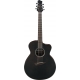 IBANEZ JGM5 Black Satin Top, Natural High Gloss Back and Sides Jon Gomm