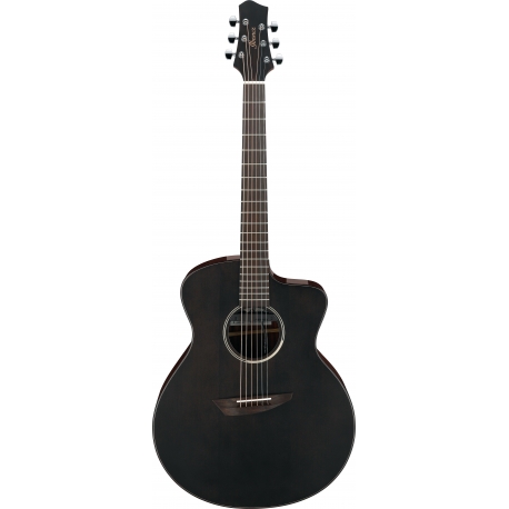 IBANEZ JGM5 Black Satin Top, Natural High Gloss Back and Sides Jon Gomm