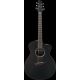 IBANEZ JGM5 Black Satin Top, Natural High Gloss Back and Sides Jon Gomm