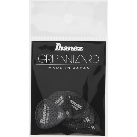 IBANEZ GRIP WIZARD Series Rubber Grip Pick Black