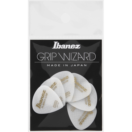 IBANEZ GRIP WIZARD Series Rubber Grip Pick White