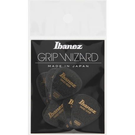 IBANEZ GRIP WIZARD Series Sand Grip Pick Black