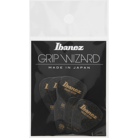 IBANEZ GRIP WIZARD Series Sand Grip Pick Black