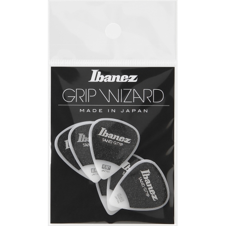 IBANEZ GRIP WIZARD Series Sand Grip Pick White
