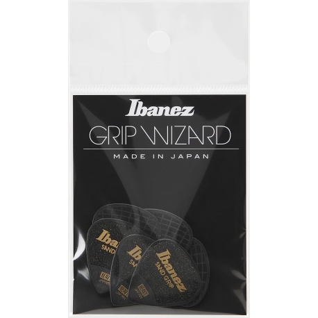 IBANEZ GRIP WIZARD Series Sand Grip Pick Black