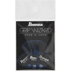 IBANEZ GRIP WIZARD Series Sand Grip Pick Dark Blue