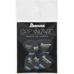 IBANEZ GRIP WIZARD Series Sand Grip Pick Dark Blue