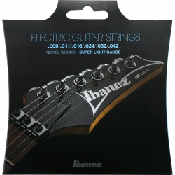 IBANEZ Electric Guitar Strings, 6 String / Super Light