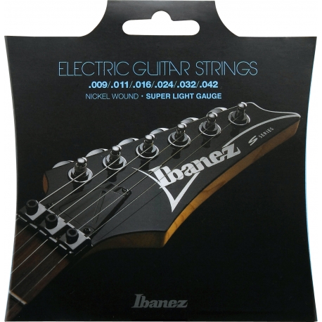 IBANEZ Electric Guitar Strings, 6 String / Super Light
