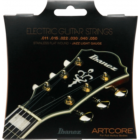 IBANEZ Electric Guitar Strings, 6-string for Full Hollow Bodies / Jazz Light Gauge