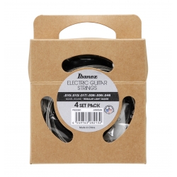 IBANEZ Electric Guitar Strings, 6-string / Regular Light (4-Pack)