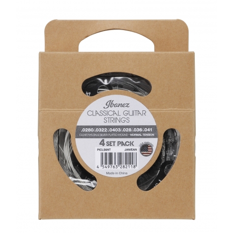 IBANEZ Nylon Strings, 6-string / Normal tension (4-Pack)