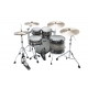 TAMA STAR Walnut 4-piece shell pack with 22" bass drum SATIN BLACK JAPANESE SEN BURST