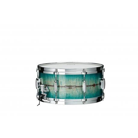 TAMA STAR Maple 14"x6.5" Snare Drum EMERALD SEA CURLY MAPLE BURST