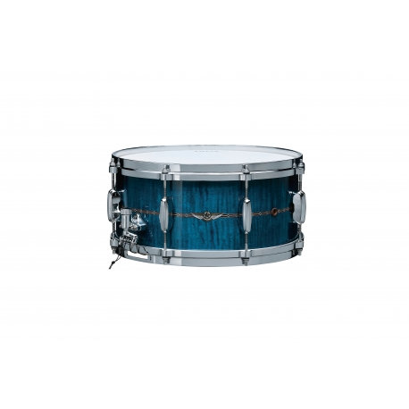 TAMA STAR Maple 14"x6.5" Snare Drum OCEAN BLUE CURLY MAPLE