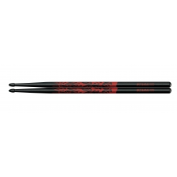 TAMA Design Drumstick Oak 5B Rhythmic Fire Black & Red