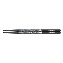 TAMA Design Drumstick Oak 5B Rhythmic Fire Black & Silver