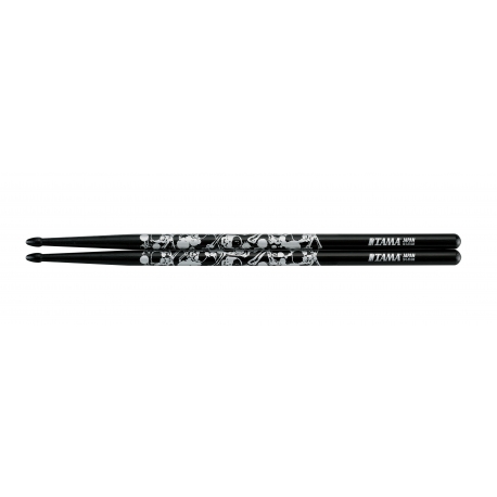 TAMA Design Drumstick Oak 5B Sticks of Doom Black & Silver
