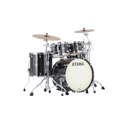 TAMA Starclassic Maple 4-piece shell pack with 22" bass drum, Chrome Shell Hardware BLACK CLOUDS & SILVER LININGS
