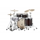 TAMA Starclassic Maple 4-piece shell pack with 22" bass drum, Chrome Shell Hardware DARK MOCHA BURST