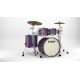 TAMA Starclassic Maple 4-piece shell pack with 22" bass drum, Black Nickel Shell Hardware DEEPER PURPLE