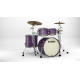 TAMA Starclassic Maple 4-piece shell pack with 22" bass drum, Smoked Black Nickel Shell Hardware DEEPER PURPLE