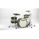 TAMA Starclassic Maple 3-piece shell pack with 22" bass drum, Black Nickel Shell Hardware EMERALD PACIFIC WALNUT BURST