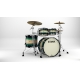 TAMA Starclassic Maple 4-piece shell pack with 22" bass drum, Black Nickel Shell Hardware EMERALD PACIFIC WALNUT BURST