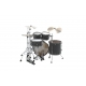 TAMA Starclassic Maple 4-piece shell pack with 22" bass drum, Smoked Black Nickel Shell Hardware FLAT BLACK