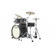 TAMA Starclassic Maple 4-piece shell pack with 22" bass drum, Smoked Black Nickel Shell Hardware FLAT BLACK