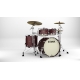 TAMA Starclassic Maple 4-piece shell pack with 22" bass drum, Chrome Shell Hardware FLAT BURGUNDY METALLIC