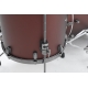 TAMA Starclassic Maple 4-piece shell pack with 22" bass drum, Smoked Black Nickel Shell Hardware FLAT BURGUNDY METALLIC