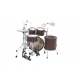TAMA Starclassic Maple 4-piece shell pack with 22" bass drum, Smoked Black Nickel Shell Hardware FLAT BURGUNDY METALLIC