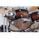 TAMA Starclassic Maple 4-piece shell pack with 22" bass drum, Chrome Shell Hardware MOLTEN SATIN BROWN BURST