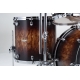 TAMA Starclassic Maple 4-piece shell pack with 22" bass drum, Chrome Shell Hardware MOLTEN SATIN BROWN BURST