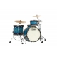 TAMA Starclassic Maple 3-piece shell pack with 22" bass drum, Black Nickel Shell Hardware MOLTEN ELECTRIC BLUE BURST