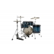 TAMA Starclassic Maple 4-piece shell pack with 22" bass drum, Black Nickel Shell Hardware MOLTEN ELECTRIC BLUE BURST