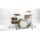 TAMA Starclassic Maple 3-piece shell pack with 22" bass drum, Chrome Shell Hardware NATURAL PACIFIC WALNUT BURST