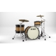 TAMA Starclassic Maple 3-piece shell pack with 22" bass drum, Smoked Black Nickel Shell Hardware NATURAL PACIFIC WALNUT BURST