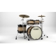 TAMA Starclassic Maple 4-piece shell pack with 22" bass drum, Black Nickel Shell Hardware NATURAL PACIFIC WALNUT BURST